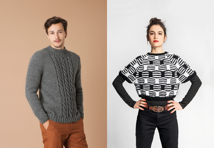 
La saison froide s&rsquo;offre l&rsquo;&eacute;l&eacute;gance des teintes intemporelles  - Fait Main Tricot
