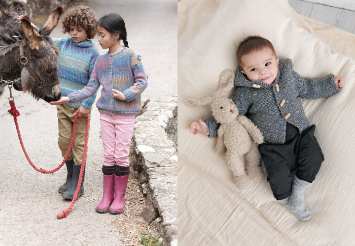 
Les enfants : une collection de basiques ludiques et douillets  - Fait Main Tricot
