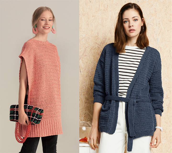 
entre le poncho et la veste et, Notre c&oelig;ur balance
 - Fait Mait tricot &eacute;t&eacute; 2019
