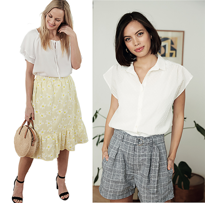 
les pantalons, jupes et shorts
 - Fait Main magazine juillet 2019
