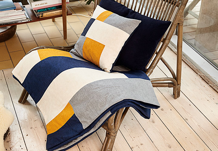 
Plaid et coussins
 - Fait main magazine - septembre 2019
