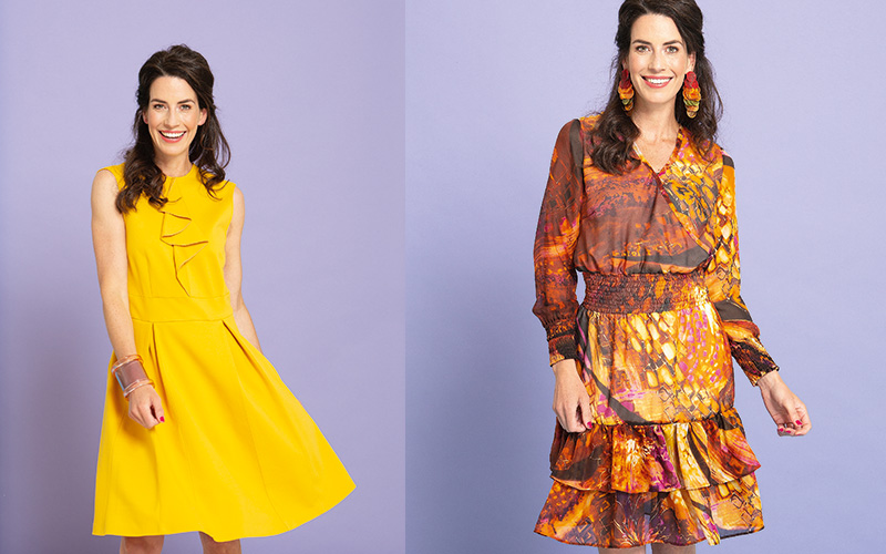 
Unie ou imprim&eacute;e, la robe d'automne&thinsp;?
