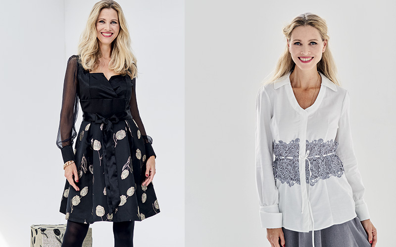 
Noir et blanc chic&thinsp;! 
