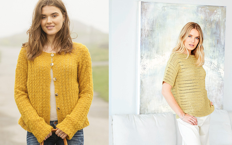 Jaune or - Fait Main Tricot