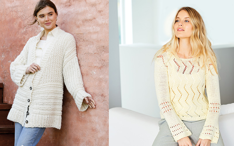 Le blanc &agrave; la conqu&ecirc;te du printemps&thinsp;! - Fait Main Tricot