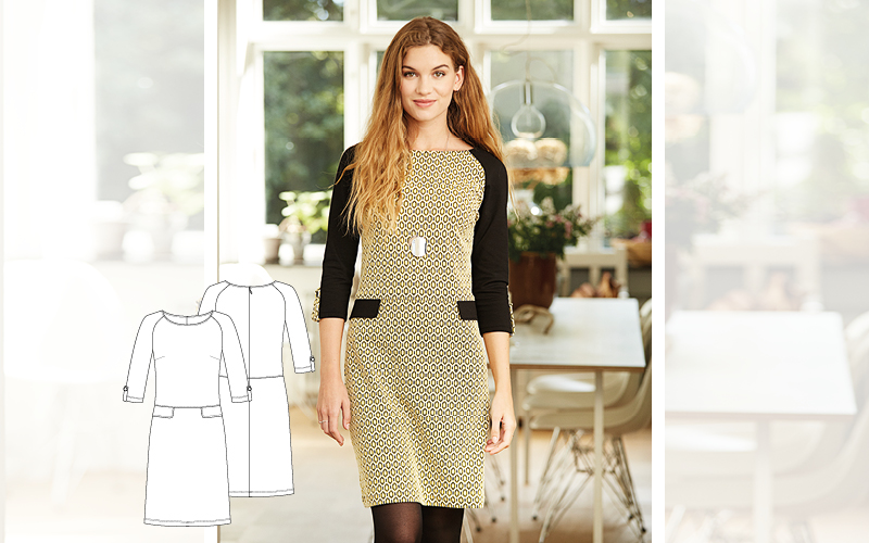 
8e&thinsp;: La robe en jersey et en jacquard

