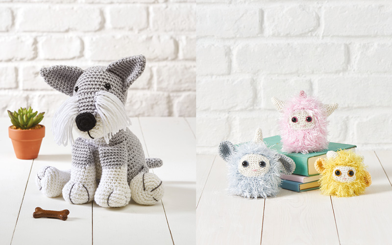 
Le chien et le trio de monstres
