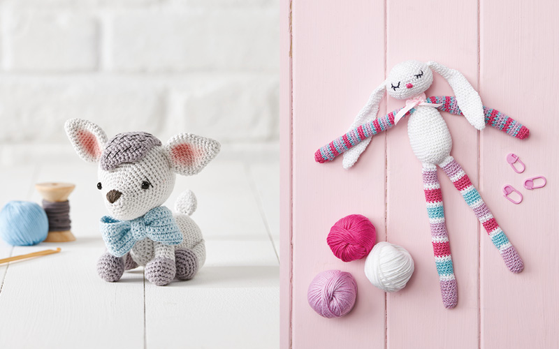 
Le faon et le lapin
