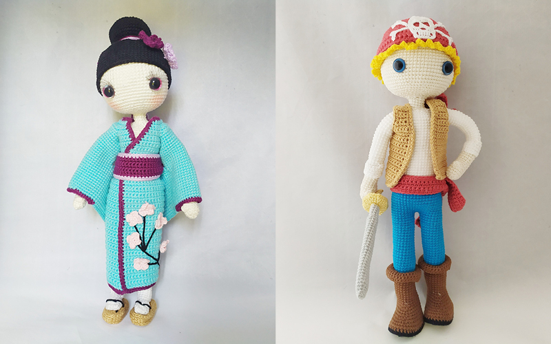 Des modèles de poupées dans un style particulier Des modèles de poupées dans un style particulier