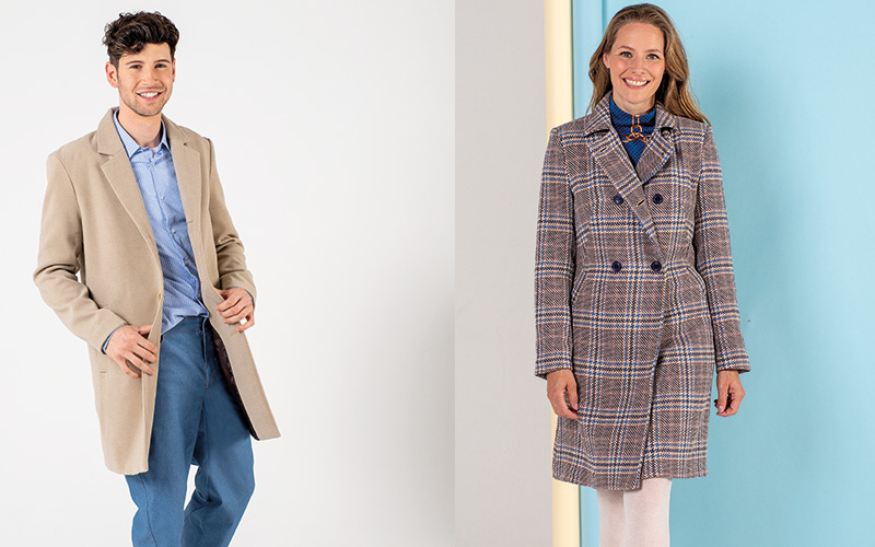 Quand le manteau se joue des matières… Quand le manteau se joue des matières…