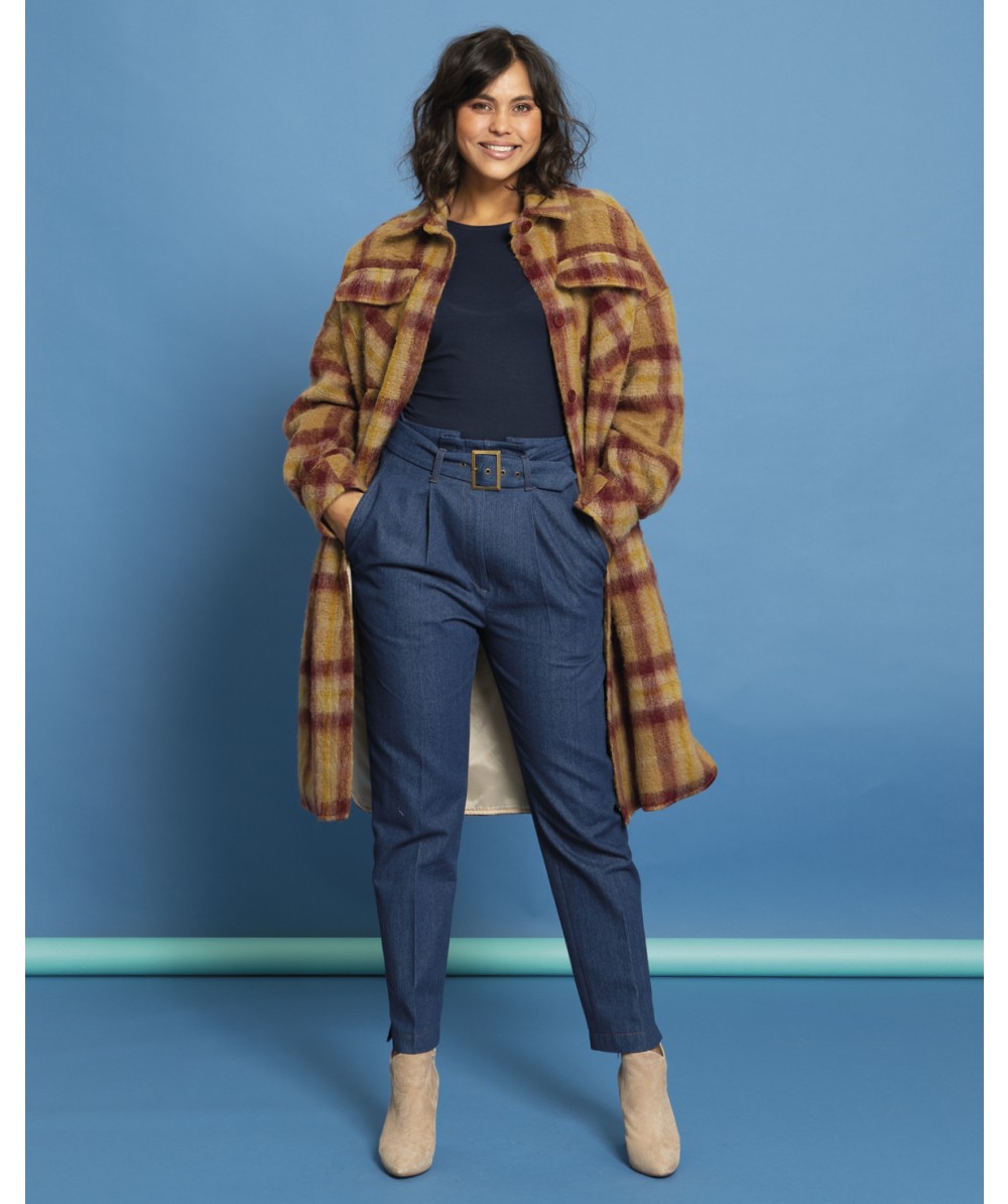 Carreaux et denim en parfaite harmonie