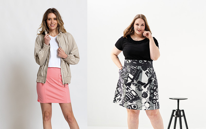 En rose ou en noir et blanc, votre jupe d'été ?