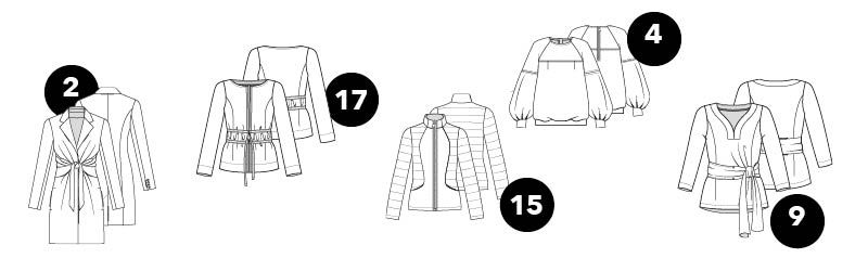 Jupes, chemise d’homme et pantalons