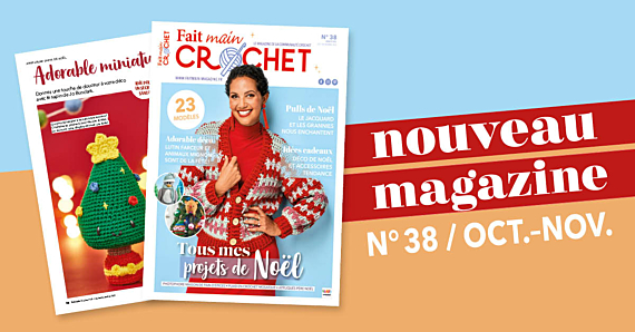  Nouvelle parution : Fait Main Crochet n° 38 - Tous mes projets de Noël