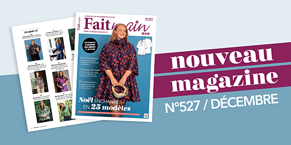 Sortie du magazine Fait Main n°527 : Noël enchanté en 25 modèles