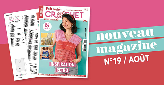 Nouvelle parution : Fait Main Crochet n° 19 – Inspiration rétro