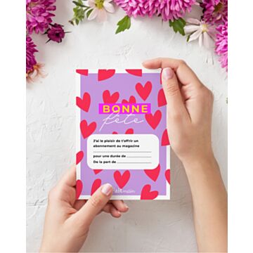 Carte Cadeau Fait Main - Fête des mères