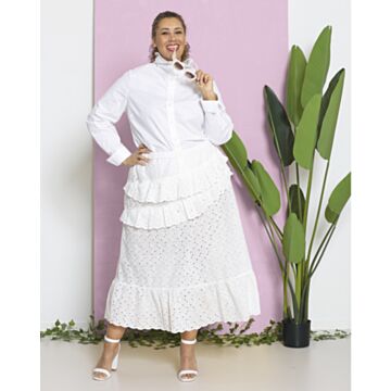 Jupe en broderie anglaise #20 | Fait Main septembre 2025