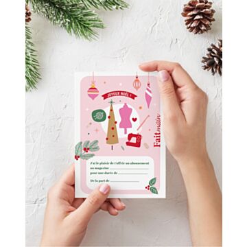 Carte Cadeau Fait Main Noël