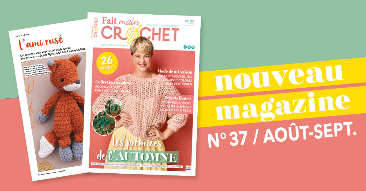  Nouvelle parution : Fait Main Crochet n° 37 -  Les prémices de l'automne