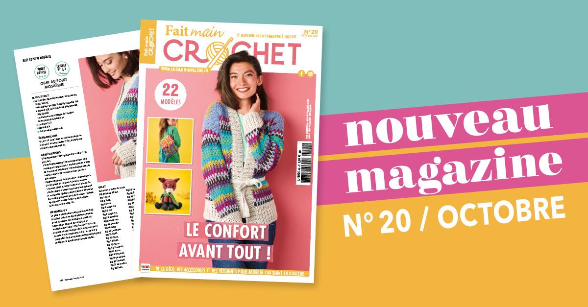 Nouvelle parution : Fait Main Crochet n° 19 – Le confort avant tout !