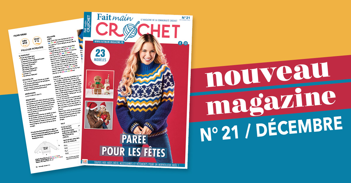 Nouvelle parution : Fait Main Crochet n° 21 – Parée pour les fêtes
