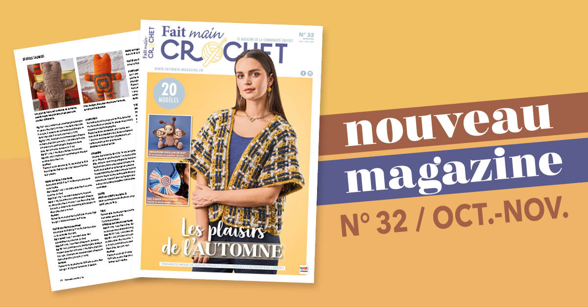 Nouvelle parution : Fait Main Crochet n° 32 - Les plaisirs d'automne