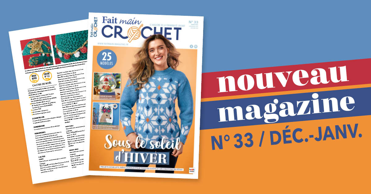 Nouvelle parution : Fait Main Crochet n° 33 - Sous le soleil d'hiver
