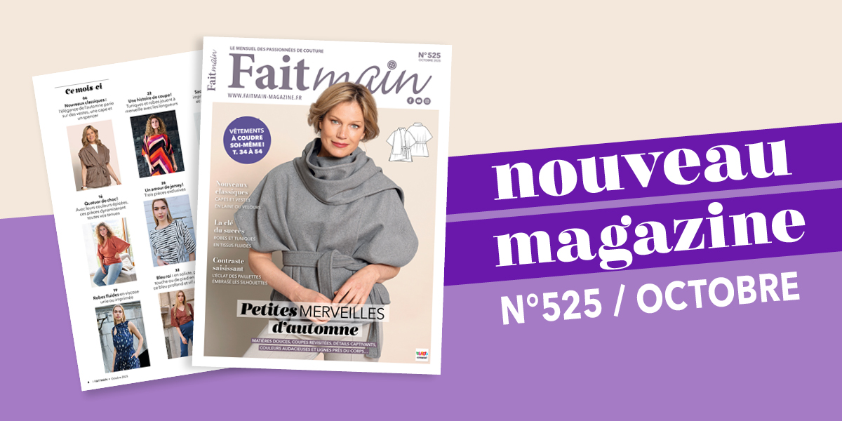 Sortie du magazine Fait Main n°525 : L’automne est enfin arrivé !