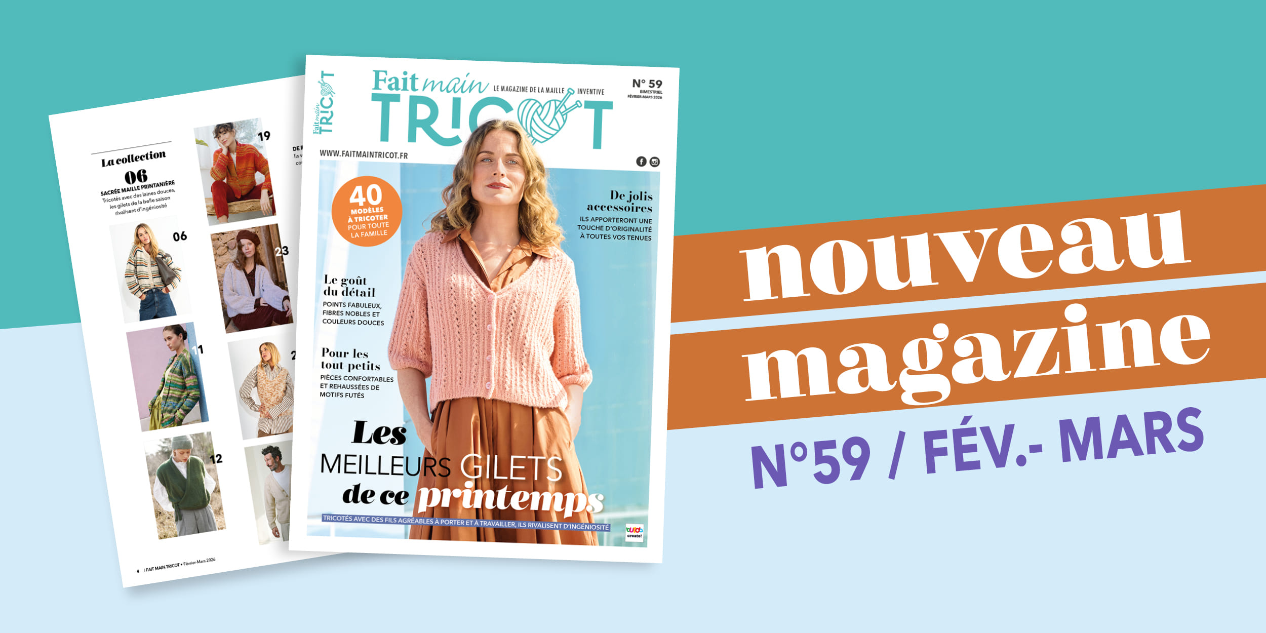 Fait Main Tricot n°59 : Les meilleurs gilets de ce printemps