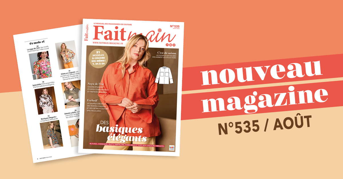 Sortie du magazine Fait Main n°535 : L’été en marche