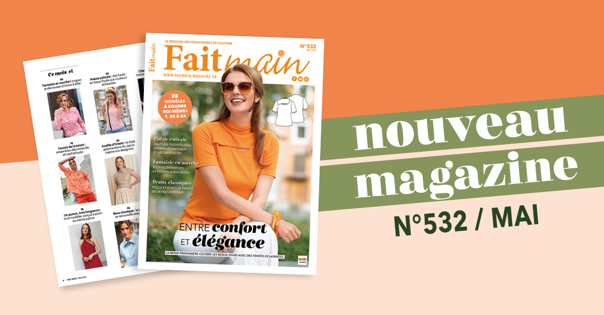 Sortie du magazine Fait Main n°532 : Le joli mois de mai
