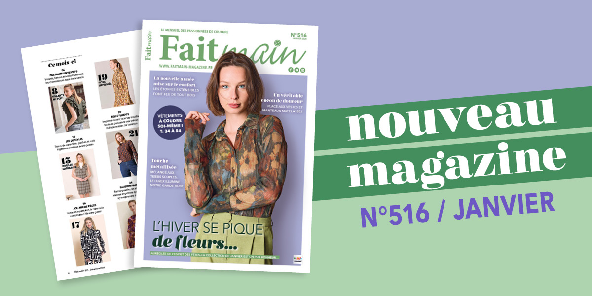 L'hiver se pique de fleurs... - Sortie du magazine Fait Main n°516