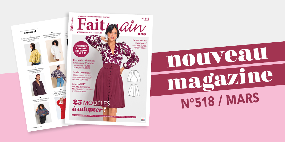 23 modèles à adopter... - Sortie du magazine Fait Main n°518