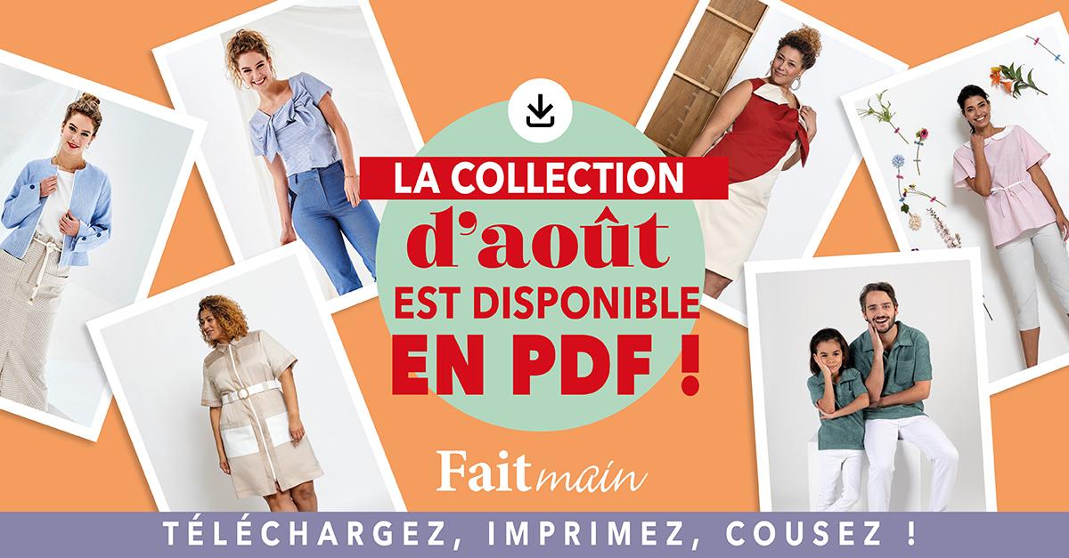 La collection de patrons PDF du mois d’août est en ligne !