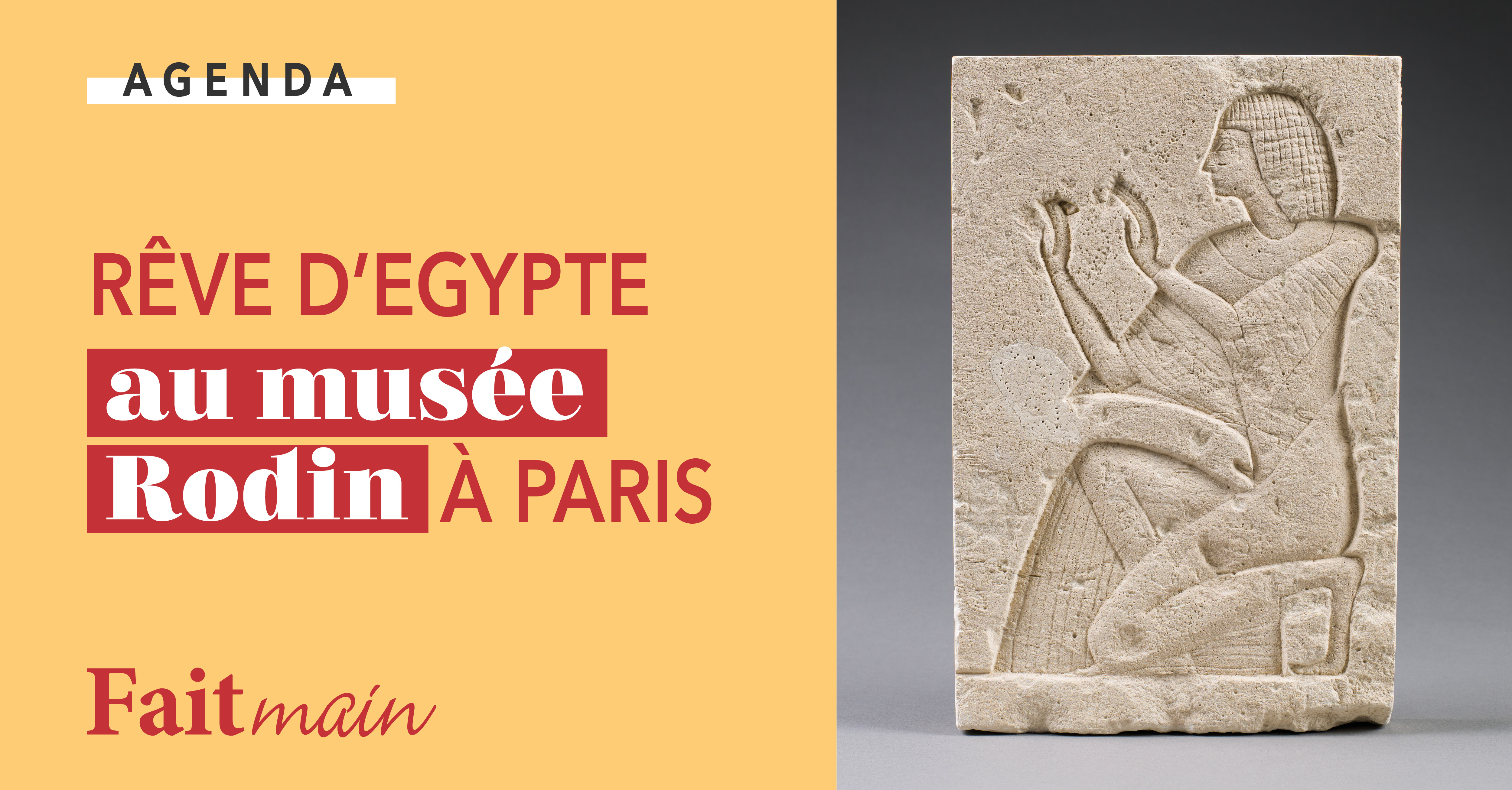  Agenda : Rêve d'Égypte au musée Rodin à Paris