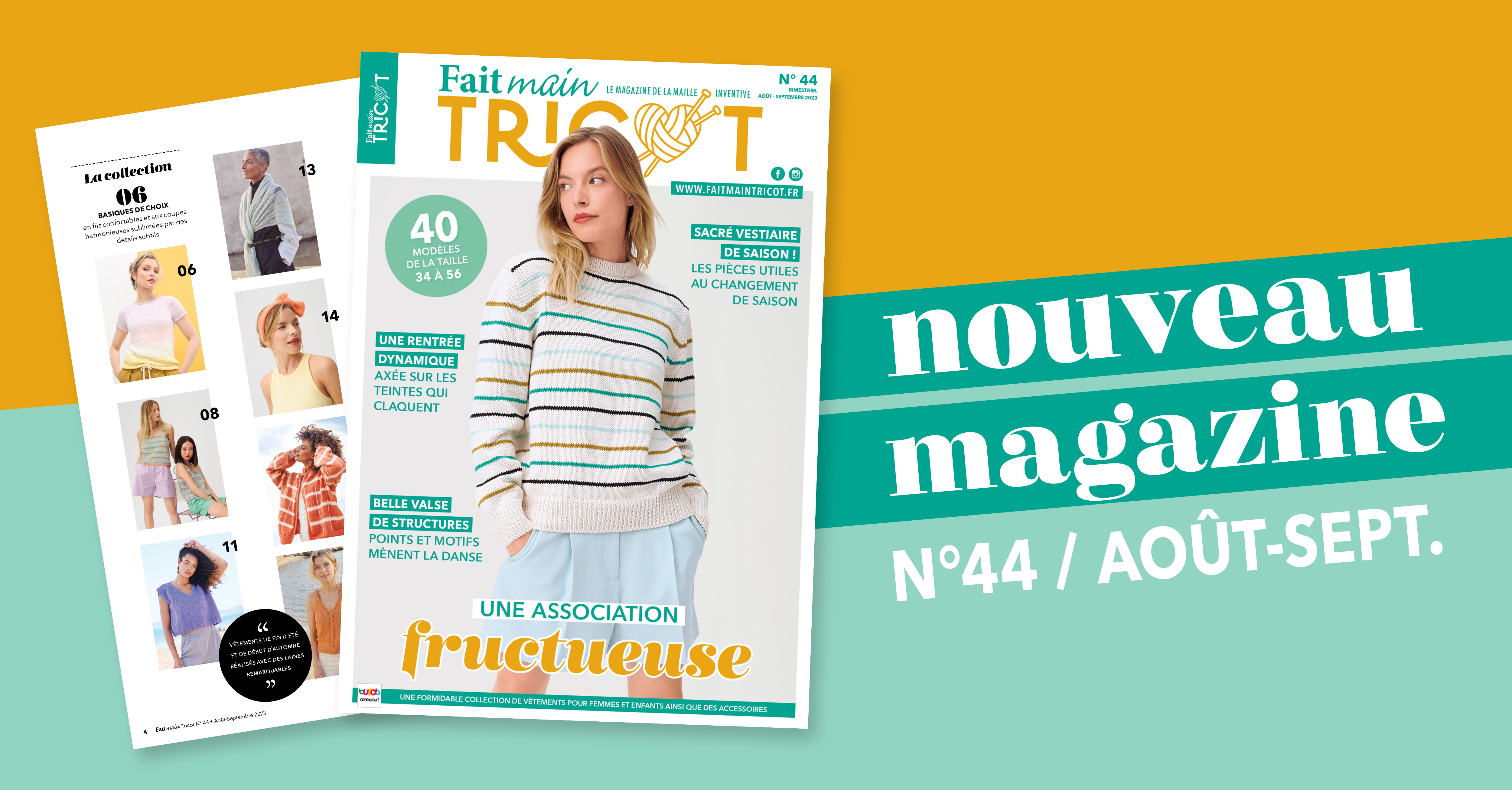 Votre bimestriel de tricot préféré !