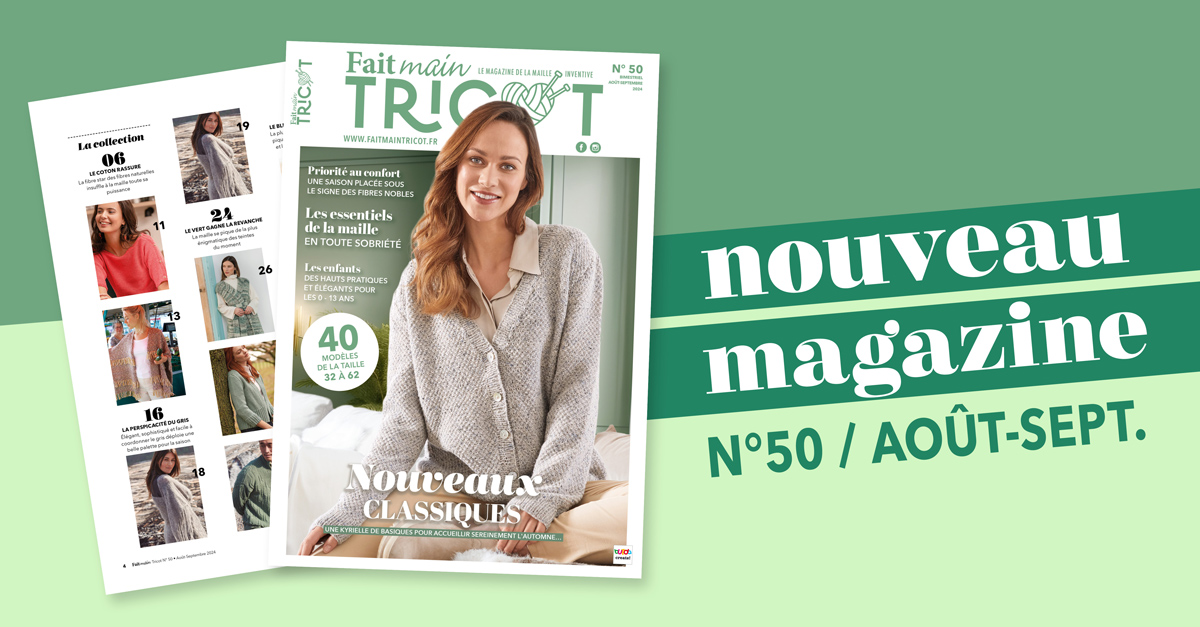 Fait Main Tricot n°50 - Votre bimestriel de tricot préféré !