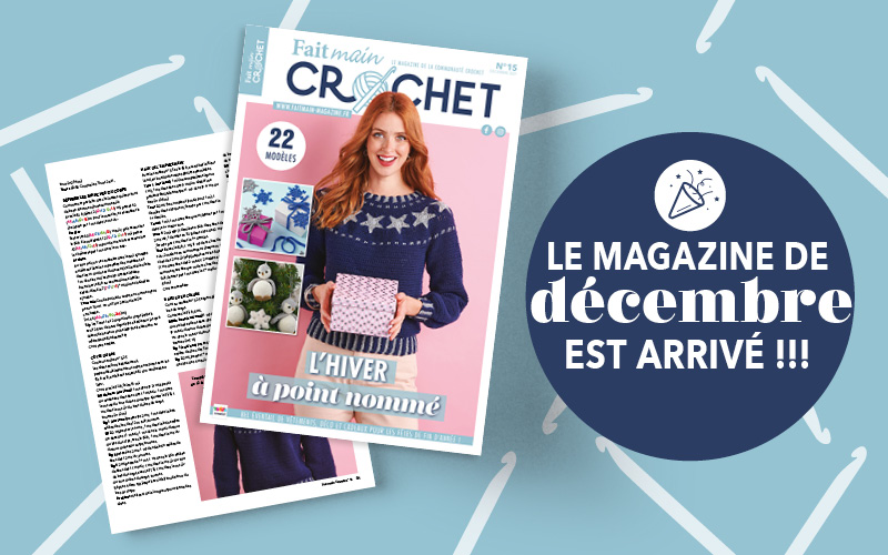 Nouvelle parution : Fait Main Crochet n° 15 – L’hiver à point nommé