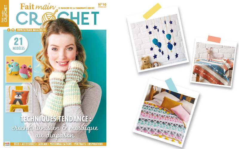 Nouvelle parution Fait Main Crochet n° 10 – Techniques tendance