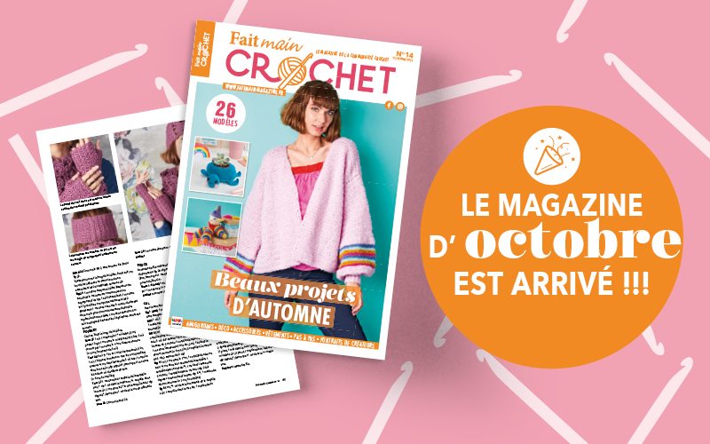 Nouvelle parution : Fait Main Crochet n° 14 – Beaux projets d’automne