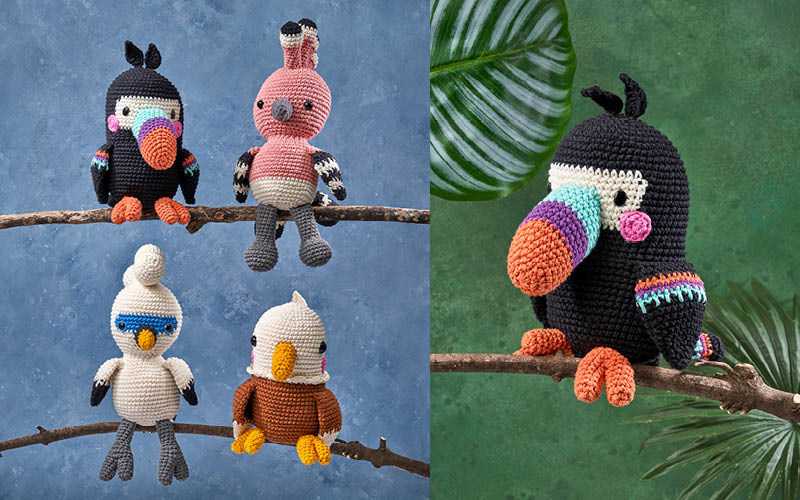 Des amigurumis d&rsquo;oiseaux &agrave; crocheter pour c&eacute;l&eacute;brer la nature dans toute sa diversit&eacute;