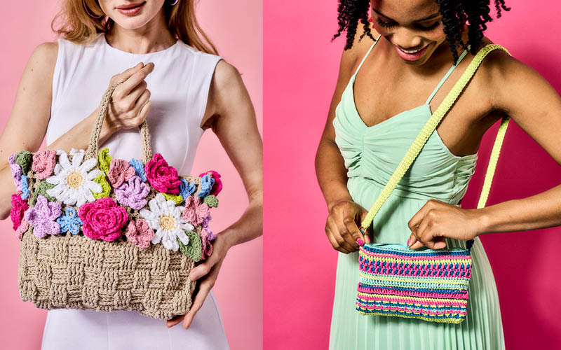 Deux patrons de sac au crochet pour les beaux jours Deux patrons de sac au crochet pour les beaux jours