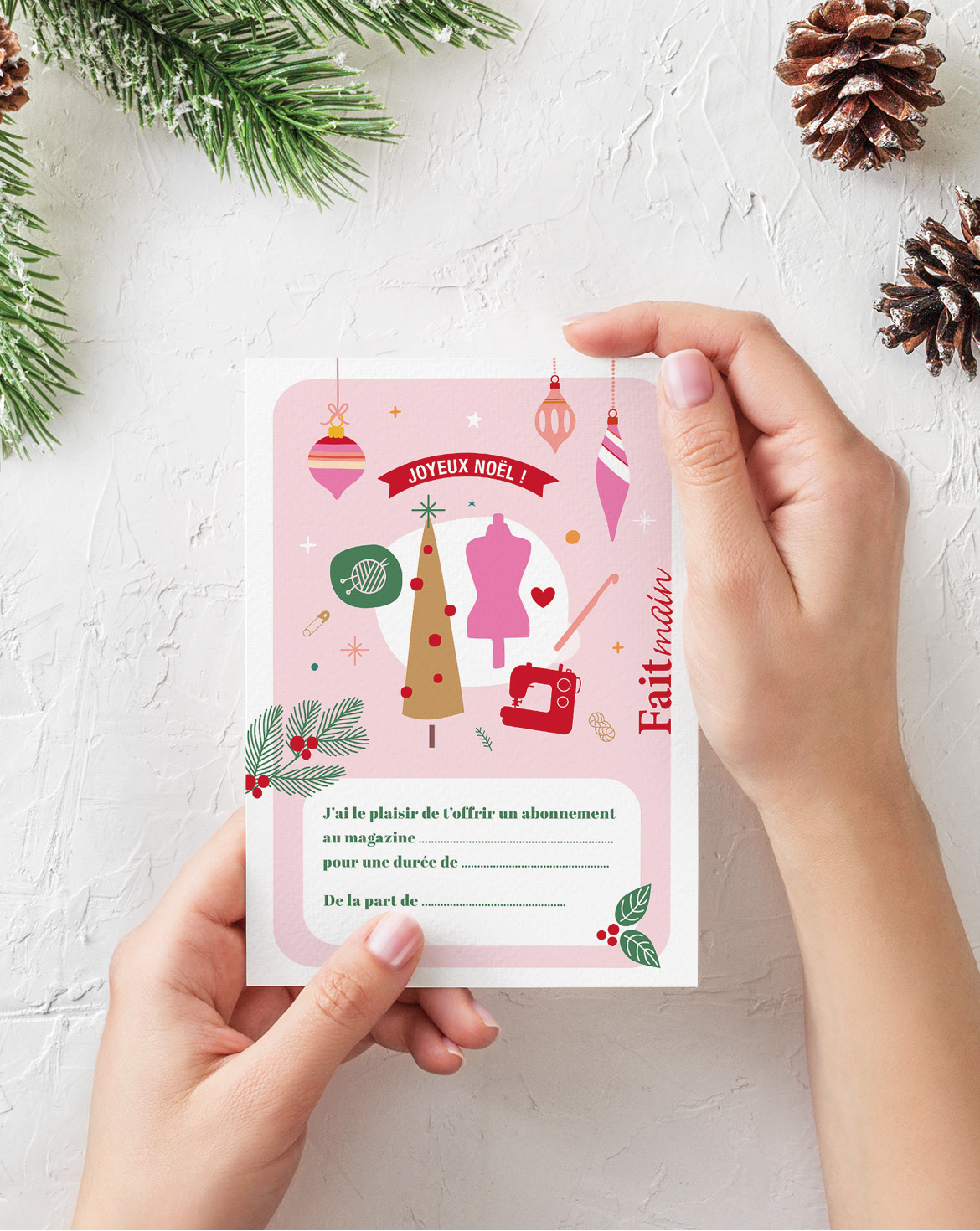  Carte Cadeau Fait Main - No&euml;l 2023