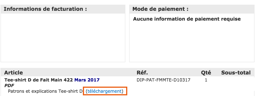 Commande - Fait Main Commande - Fait Main